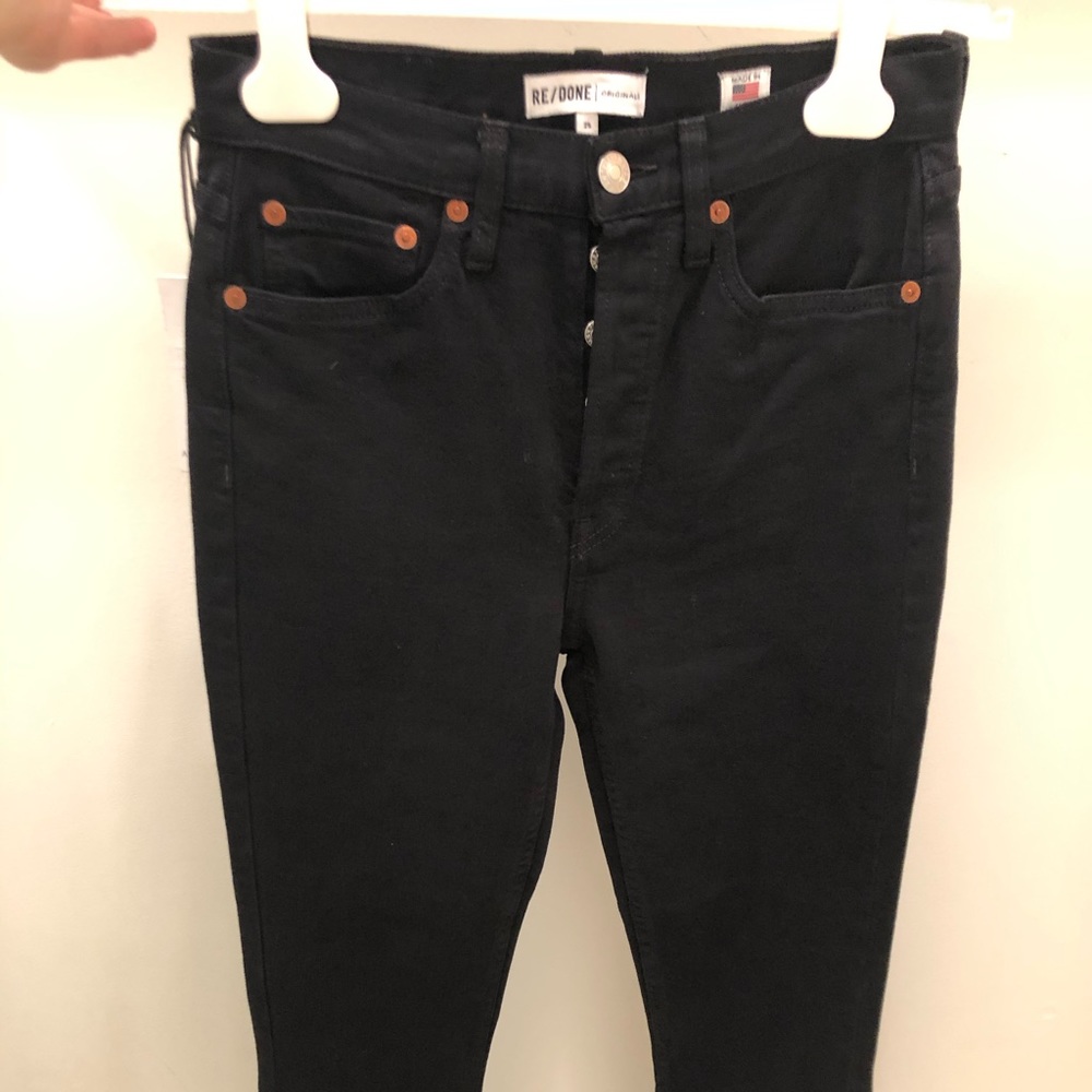 ReDone Hi-Rise Ankle Crop Stretch Jean